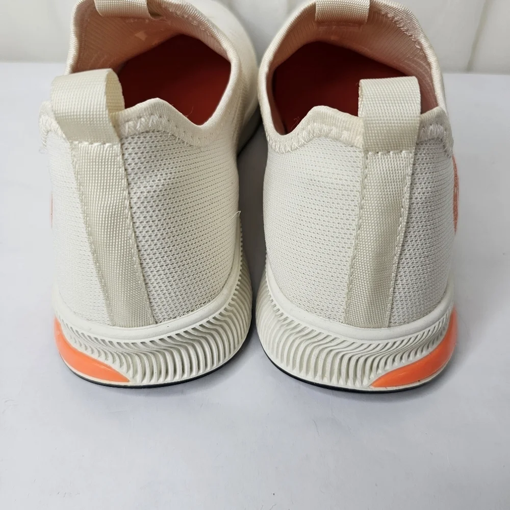 French Connection Men's Dart Slip On Sneakers White Orange FCUK Size 8